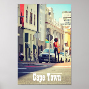 Kapstadt South Africa Street View Cityscape Poster