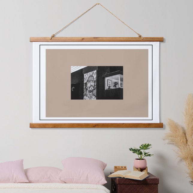 Kapstadt Stadtbild Architektur Südafrika Wandteppich Mit Holzrahmen (Schlafzimmer)