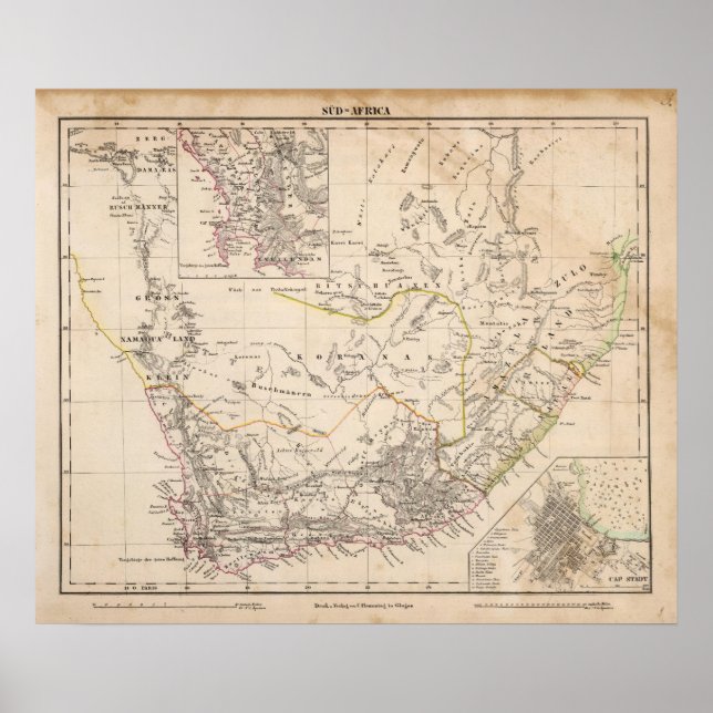 Kapstadt, Südafrika 2 Poster (Vorne)