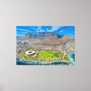 Kapstadt, Südafrika - Blick auf den Tafelberg Leinwanddruck
