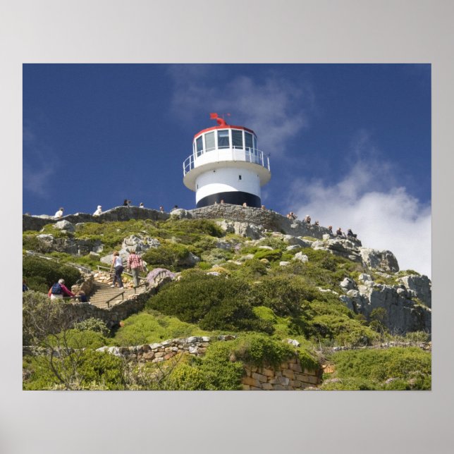Kapstadt, Südafrika. Ein Leuchtturm auf der Poster (Vorne)