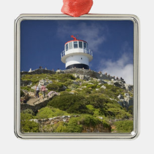 Kapstadt, Südafrika. Ein Leuchtturm auf der Silbernes Ornament