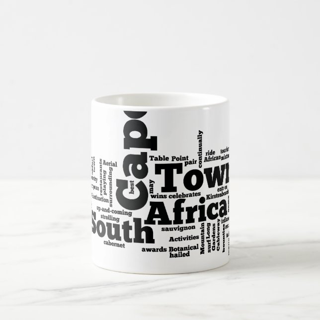 Kapstadt, Südafrika Kaffeetasse (Mittel)
