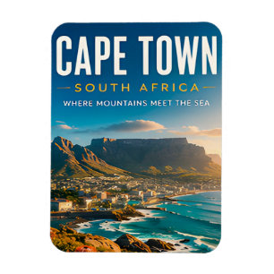 🏔️ Kapstadt Südafrika Küsten Heimdekoration 🌊 Magnet