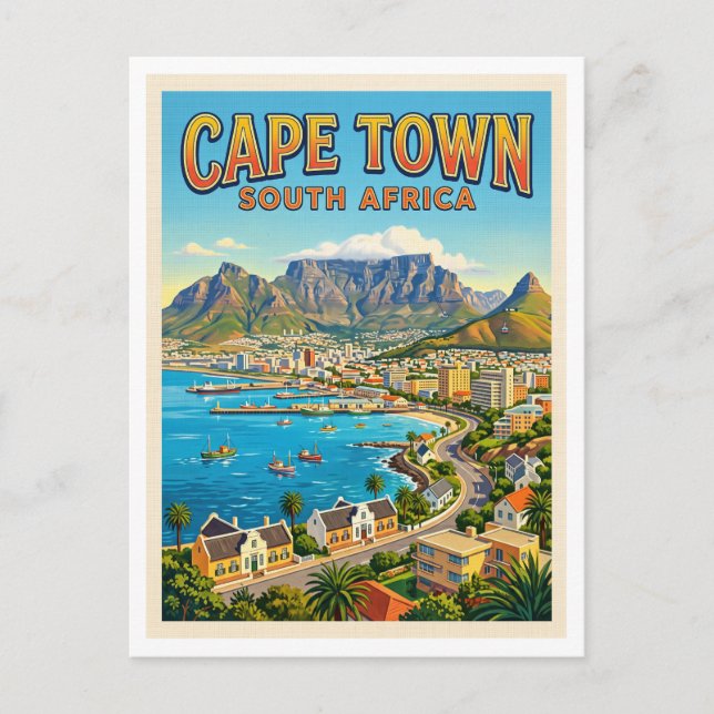 Kapstadt Südafrika Postkarte (Vorderseite)