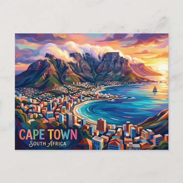 Kapstadt Südafrika Postkarte (Vorderseite)