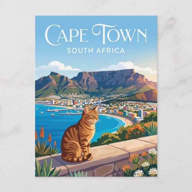 Kapstadt Südafrika Postkarte (Vorderseite)
