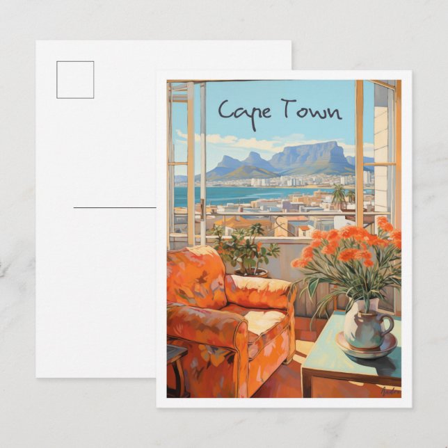 Kapstadt Südafrika Reise Ästhetik Postkarte (Vorne/Hinten)