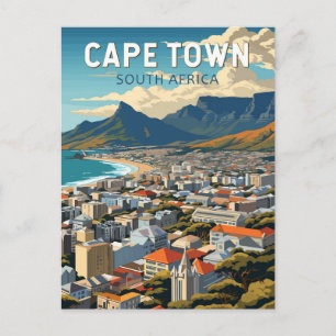 Kapstadt Südafrika Reise Kunst Vintage Postkarte