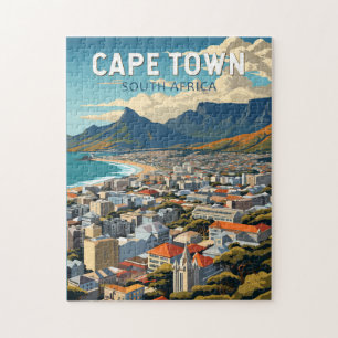 Kapstadt Südafrika Reise Kunst Vintage Puzzle