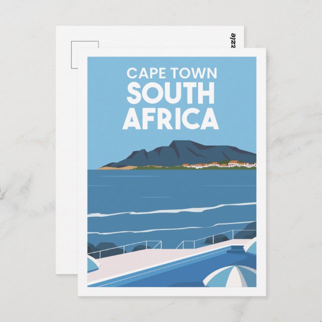 Kapstadt Südafrika Reiseführer von Marcopolo Postkarte (Vorne/Hinten)