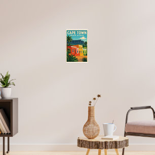 Kapstadt, Südafrika-Reiseplakat, Poster