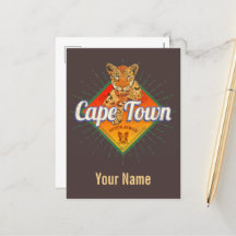 Kapstadt Südafrika Retro Leopard Vintag