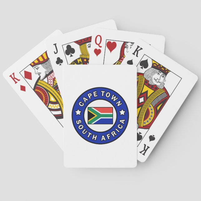 Kapstadt Südafrika Spielkarten (Rückseite)