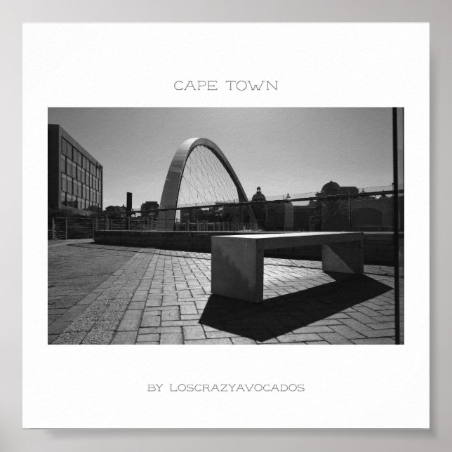 Kapstadt Südafrika Städtearchitektur Poster (Vorne)