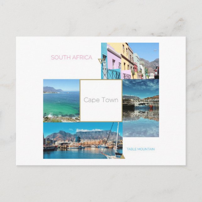 Kapstadt Südafrika Tafelberg Postkarte (Vorderseite)