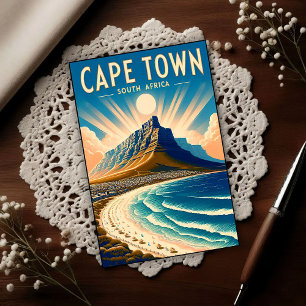 Kapstadt - Südafrika Vintage-Reise Postkarte