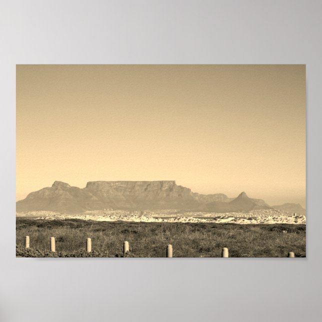 Kapstadt Tafelberg Blouberg Südafrika Poster (Vorne)
