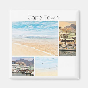 Kapstadt Tafelberg Collage Pastel Magnet