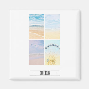 Kapstadt Tafelberg Collage Pastell Magnet