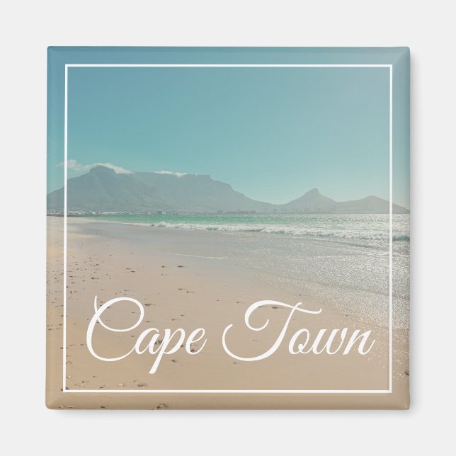 Kapstadt Tafelberg Ocean Beach View Magnet (Vorne)
