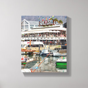 Kapstadt Tafelberg Stadtbild Wasserfront Leinwanddruck