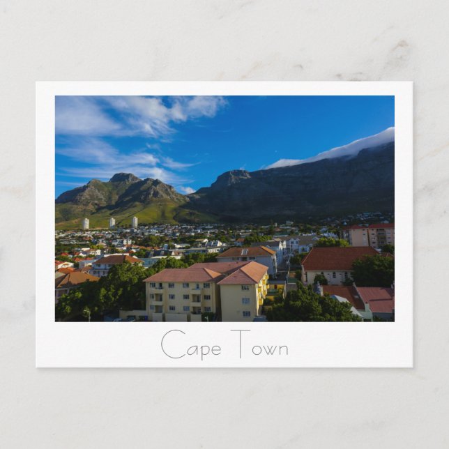 Kapstadt Tafelberg Südafrika Postkarte (Vorderseite)
