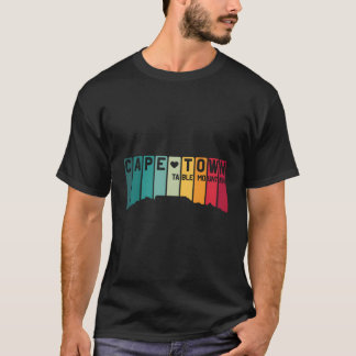 Kapstadt Tafelberg Südafrika Retro Cool S T-Shirt
