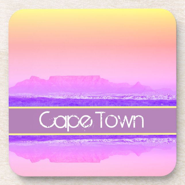 Kapstadt Tafelberg ZA Südafrika Getränkeuntersetzer (Vorderseite)
