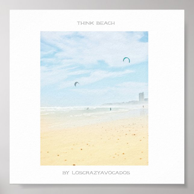 Kapstadt Think Beach Poster (Vorne)