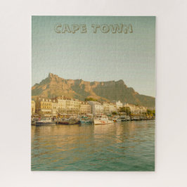 Kapstadt Vintage Table Mountain Hafen Puzzle