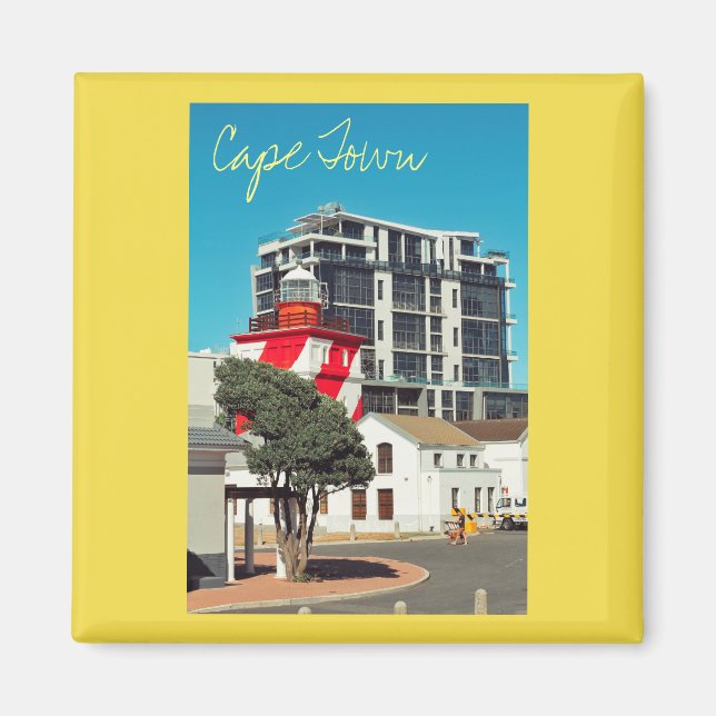 Kapstadt ZA Südafrika Leuchtturm Magnet (Vorne)