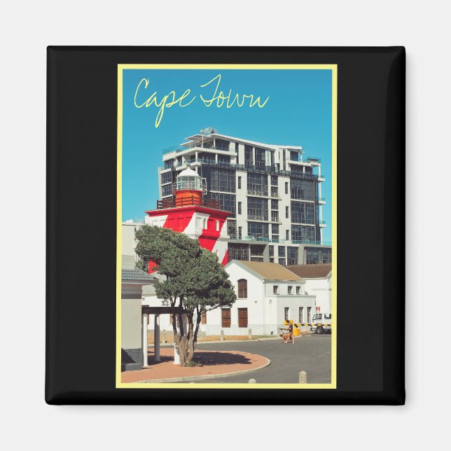 Kapstadt ZA Südafrika Leuchtturm Magnet (Vorne)