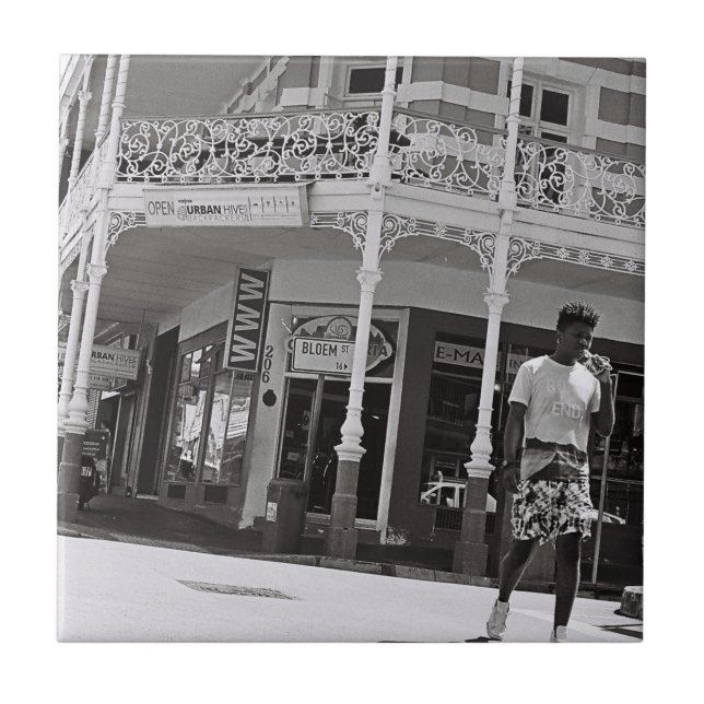 Kapstadt ZA Südafrika Long Street Fliese (Vorderseite)