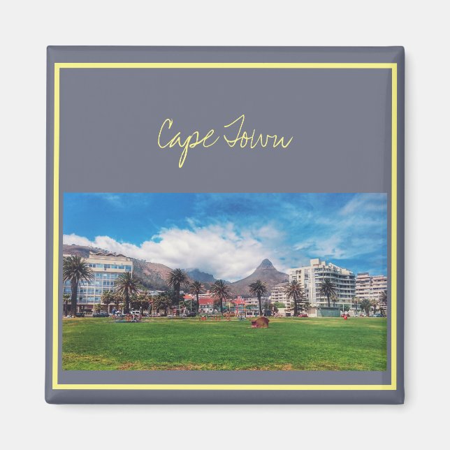 Kapstadt ZA Südafrika Löwenkopf Magnet (Vorne)