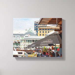 Kapstadt ZA Waterfront-Stadtbild Leben Leinwanddruck