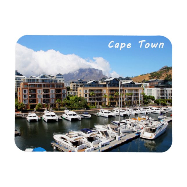 Kapstädter Hafen und Tafelberg Magnet (Horizontal)