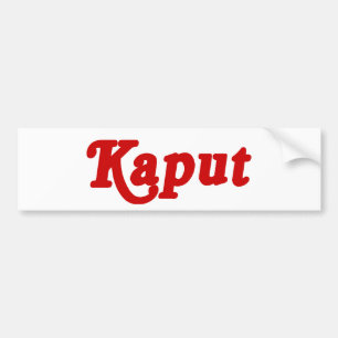 KAPUTT ♦ FUNKTIONIERT NICHT ♦ AUTOAUFKLEBER
