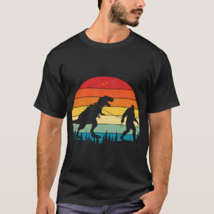 Kaputtes Angelboot und Paddel Vintage-Sonnenunterg T-Shirt