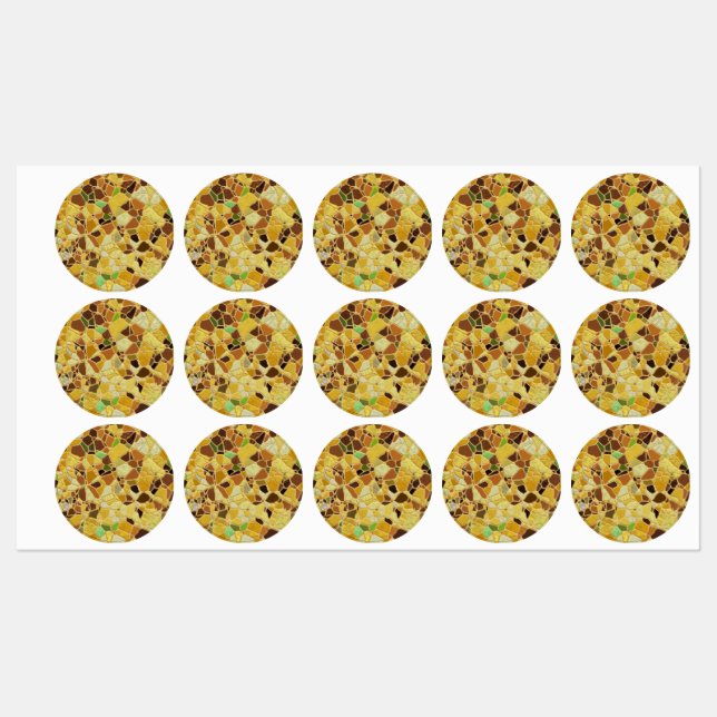 kaputtes Mosaik A Etiketten (Blatt)