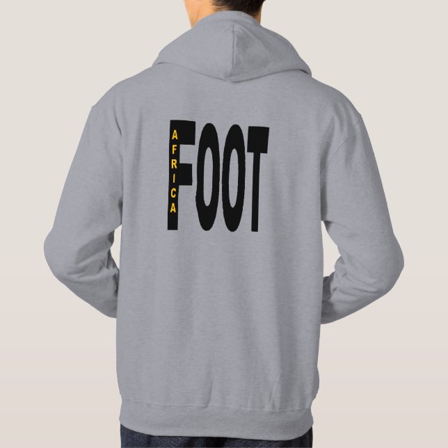 Kapuzenkapuze Mannschaftsrücken Design FOOT AFRICA Hoodie (Rückseite)