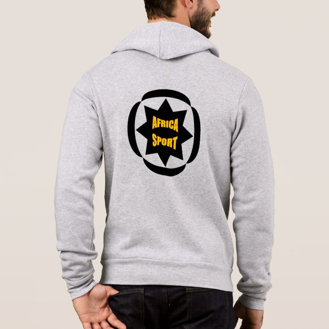 Kapuzenpullover Canvas bruyère Mann AFRICA SPORT Hoodie (Rückseite)