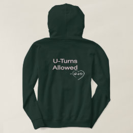 Kapuzenpullover Damen Christlich U-Turns erlaubt G Hoodie