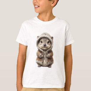 Kapuzenpullover Igel Kinder T-Shirt