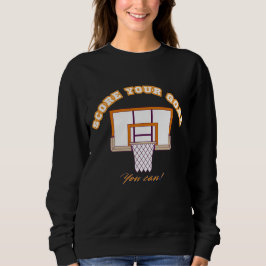 Kapuzenpullover mit einem motivierenden Basketball Sweatshirt