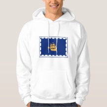 Kapuzenpullover mit Flagge von Quebec City, Kanada