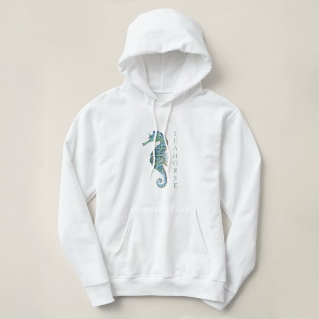 Kapuzenpullover - Seepferdchen Hoodie (Design vorne)