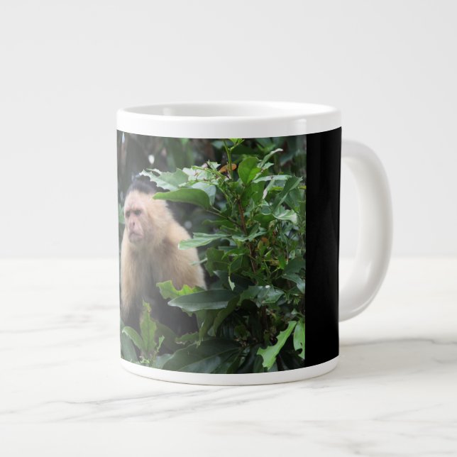 Kapuzineraffe, Panama, Dschungel, Fotografie Jumbo-Tasse (Vorderseite Rechts)
