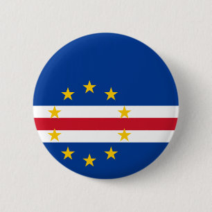 Kapverdischer Flagge Knopf Button