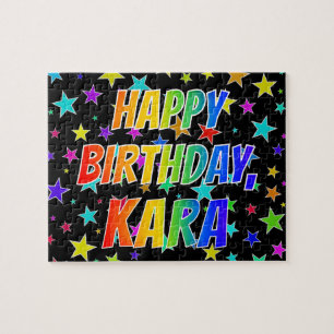 "KARA" First Name, Fun "HAPPY BIRTHDAY" Puzzle